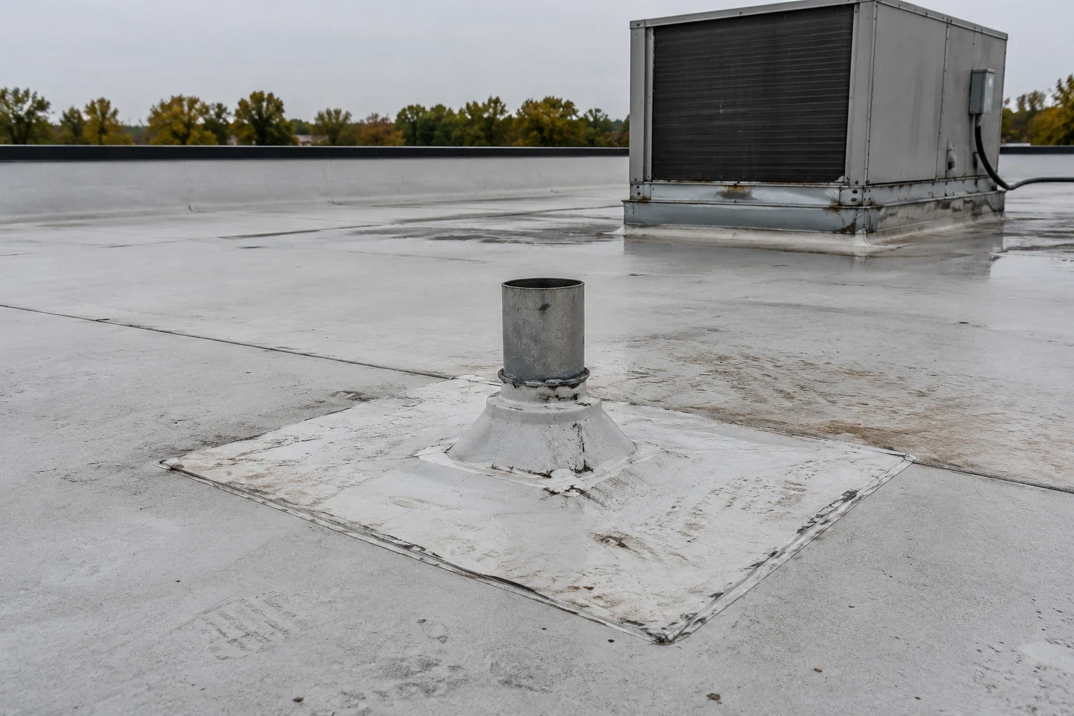 Commercial Roof Puncture Repair in Springfield, MA