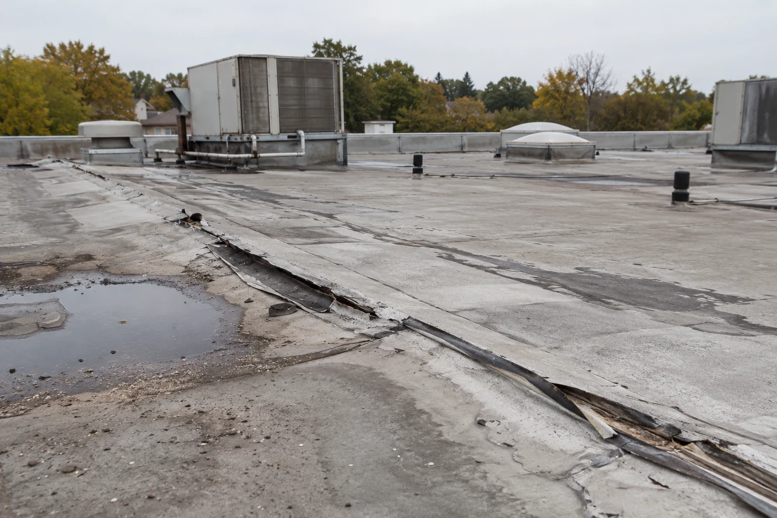 Commercial Roof Seam Failure Repair in Springfield, MA