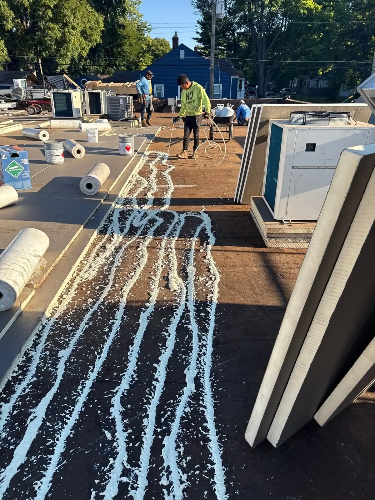 Commercial Roof Coating Restoration in Springfield, MA